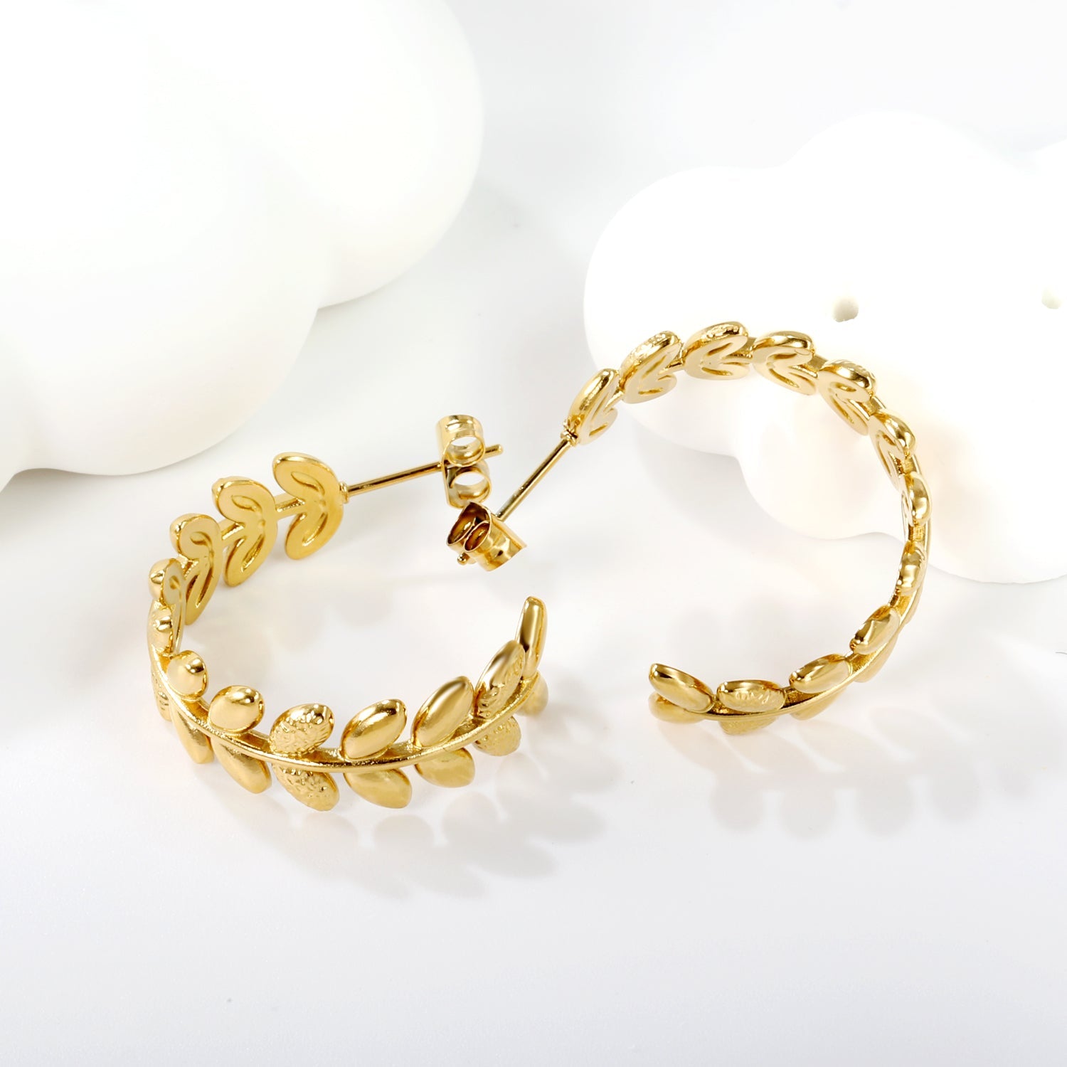 Helios Leaf Earrings