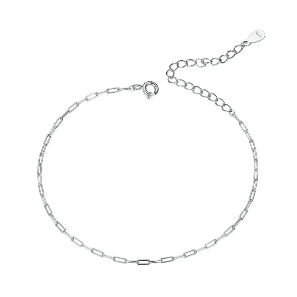 Sterling Silver Gold Cable Chain Bracelet